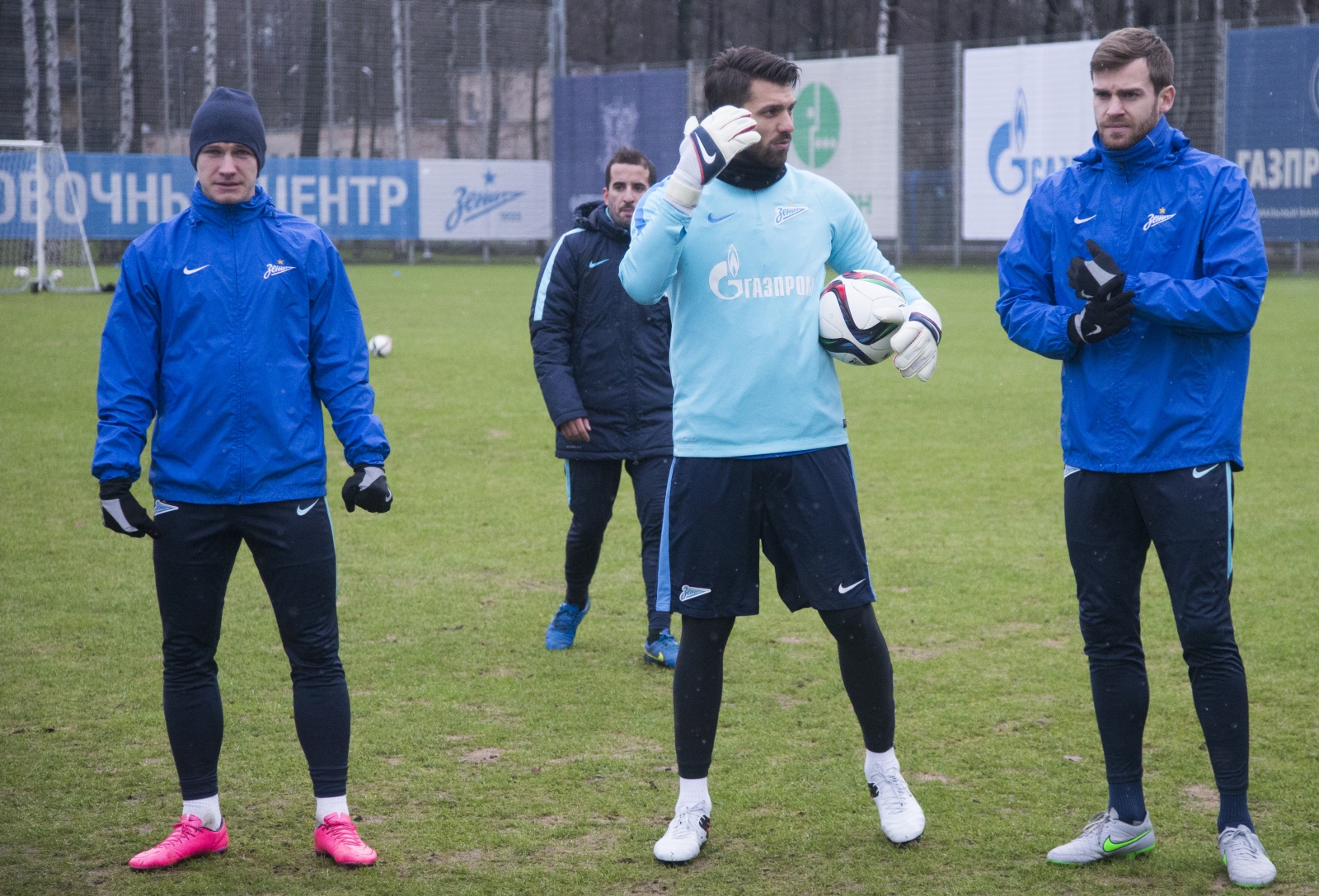 Тренировка «Зенита» перед матчем с «Уфой»