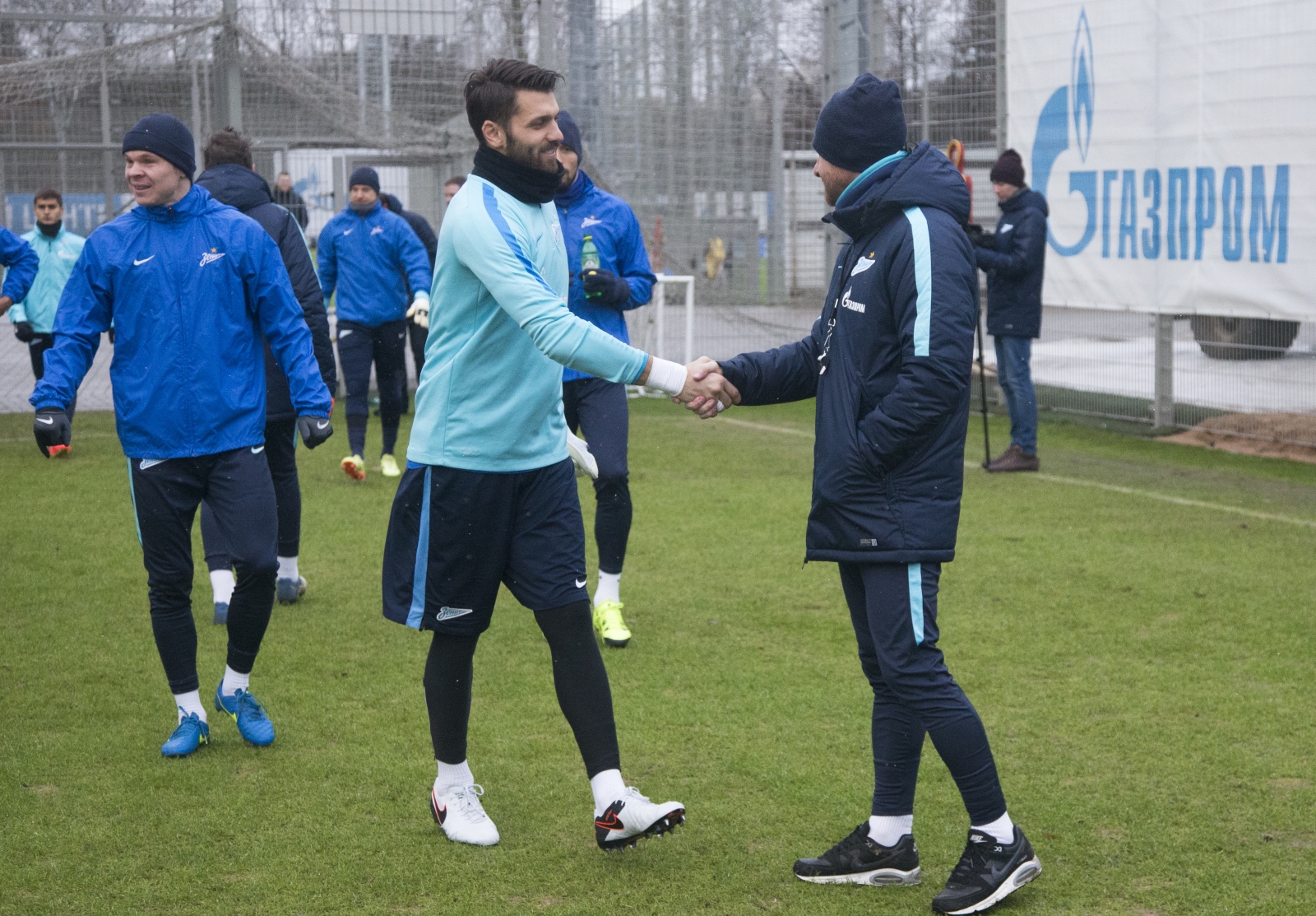 Тренировка «Зенита» перед матчем с «Уфой»