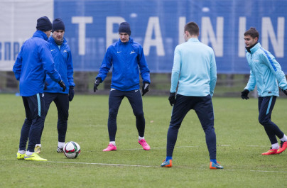 Тренировка «Зенита» перед матчем с «Уфой»