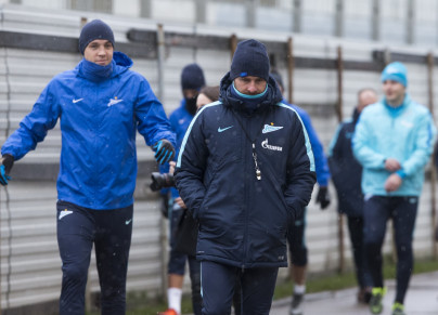 Тренировка «Зенита» перед матчем с «Уфой»