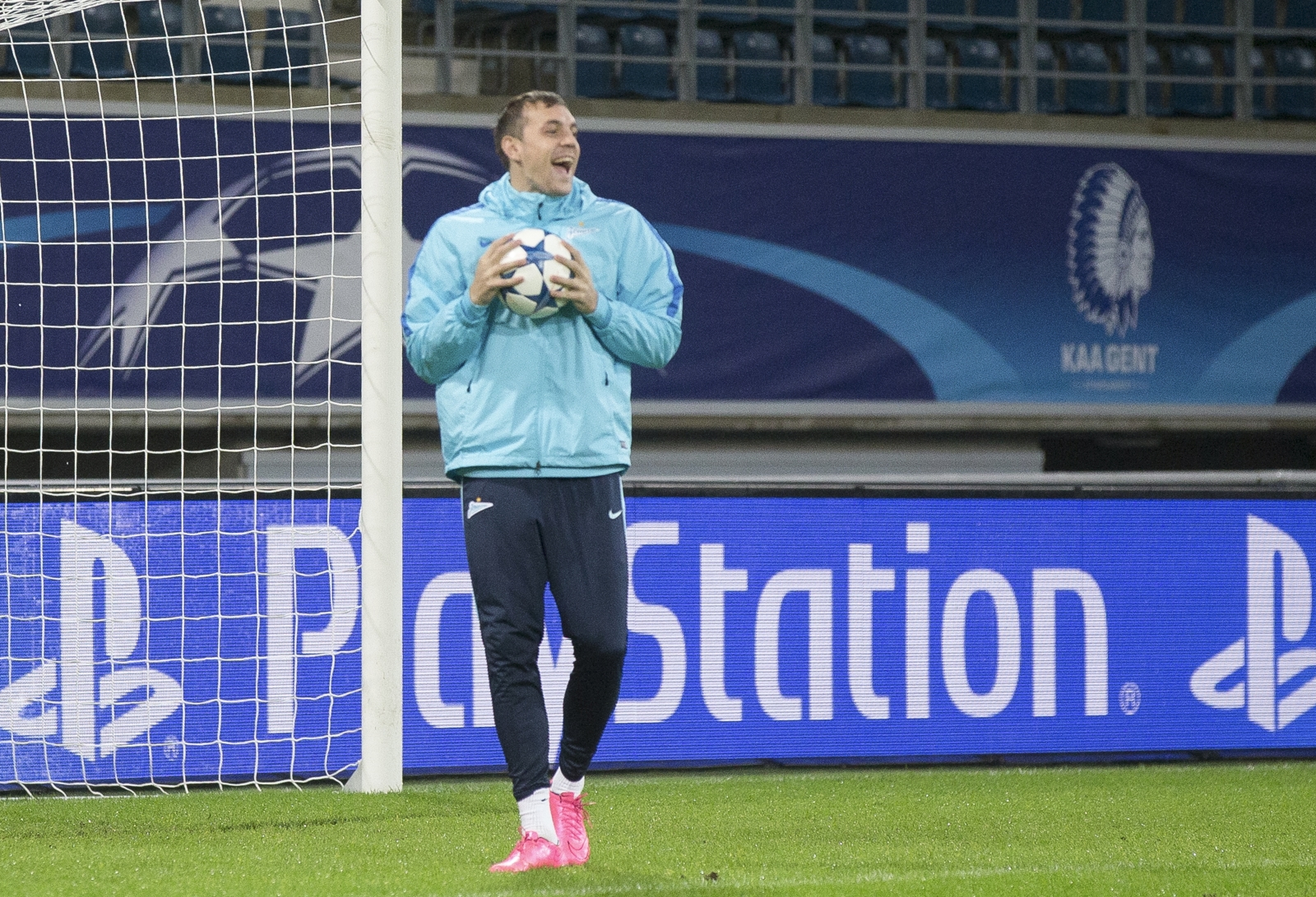 Лига Чемпионов УЕФА, открытая тренировка «Зенита» перед матчем с «Гентом»