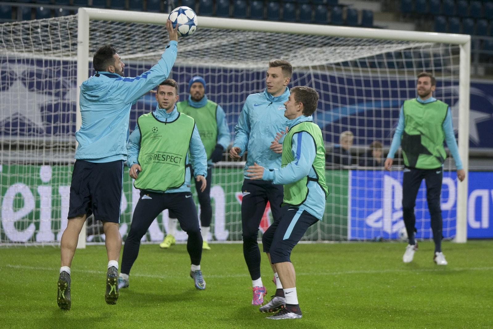 Лига Чемпионов УЕФА, открытая тренировка «Зенита» перед матчем с «Гентом»
