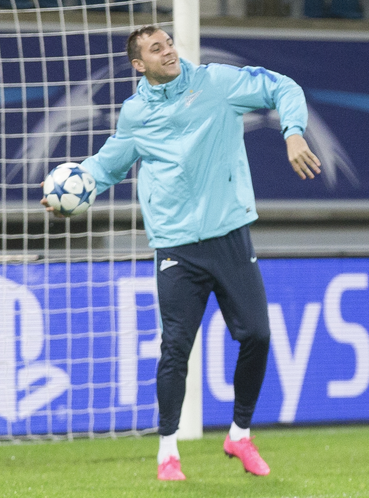 Лига Чемпионов УЕФА, открытая тренировка «Зенита» перед матчем с «Гентом»