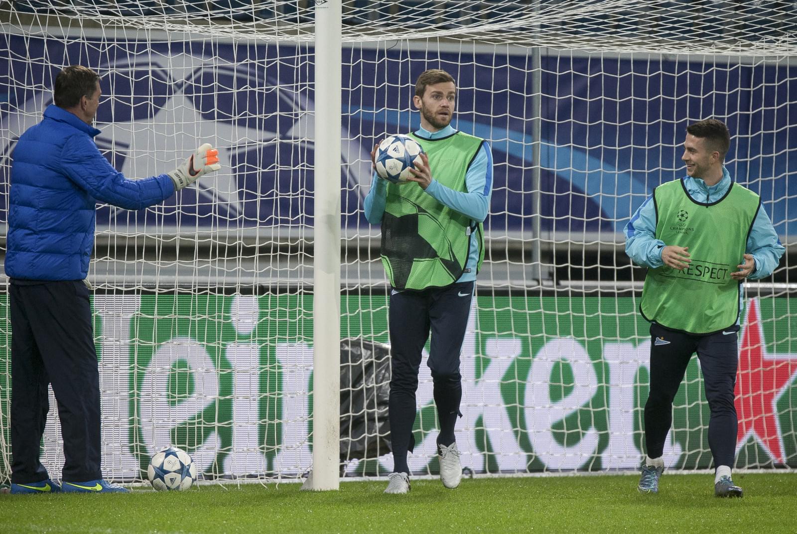 Лига Чемпионов УЕФА, открытая тренировка «Зенита» перед матчем с «Гентом»