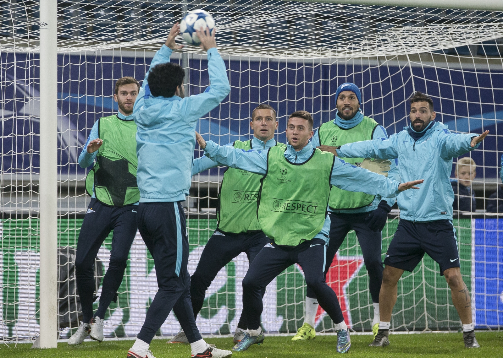 Лига Чемпионов УЕФА, открытая тренировка «Зенита» перед матчем с «Гентом»