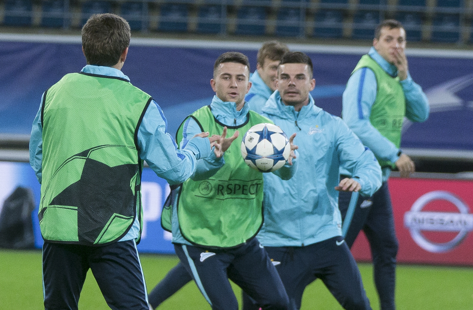 Лига Чемпионов УЕФА, открытая тренировка «Зенита» перед матчем с «Гентом»