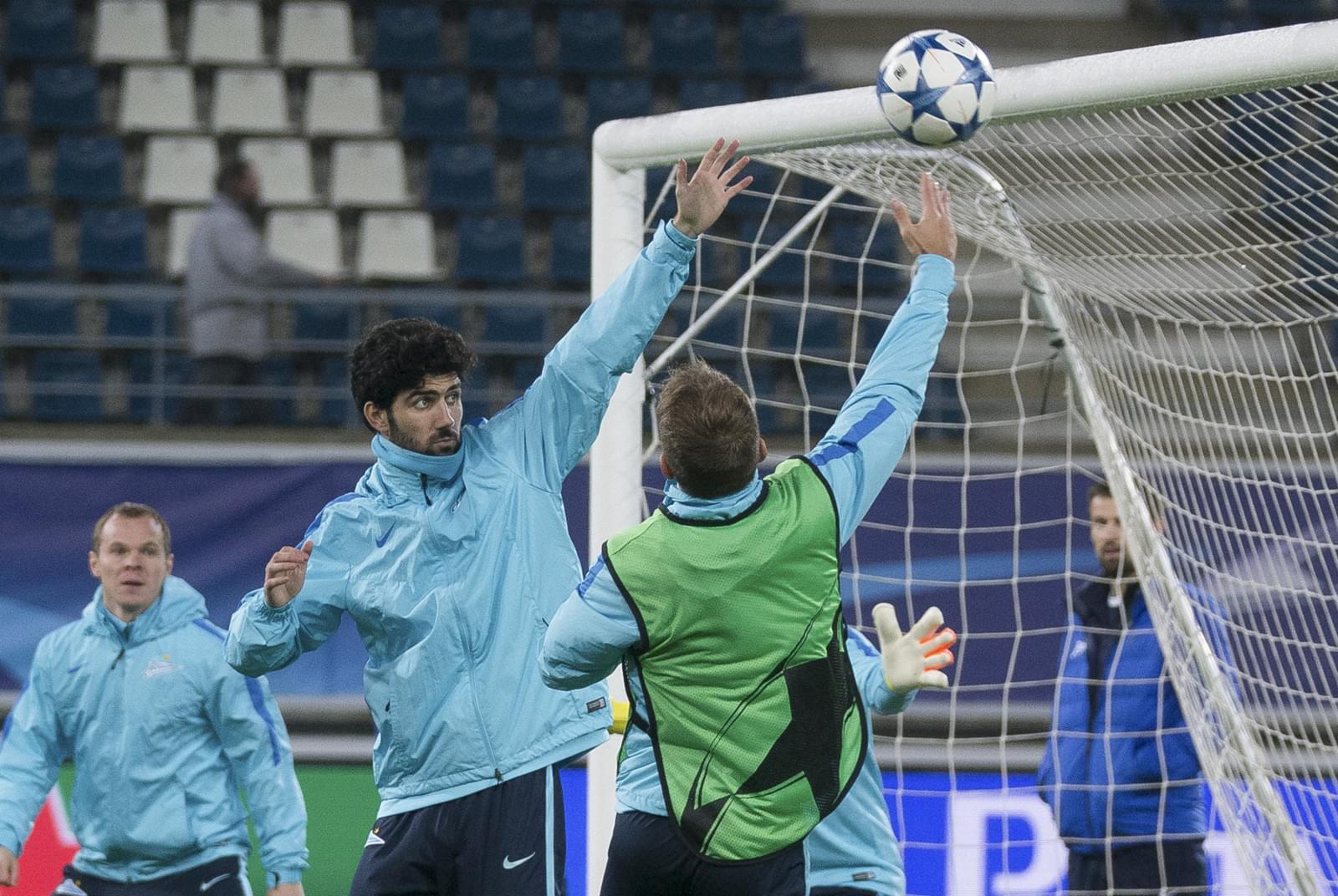 Лига Чемпионов УЕФА, открытая тренировка «Зенита» перед матчем с «Гентом»