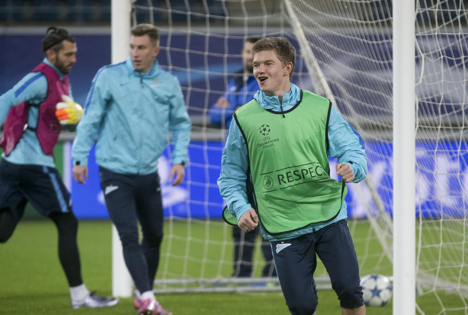 Лига Чемпионов УЕФА, открытая тренировка «Зенита» перед матчем с «Гентом»