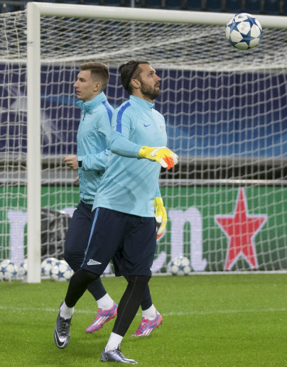 Лига Чемпионов УЕФА, открытая тренировка «Зенита» перед матчем с «Гентом»