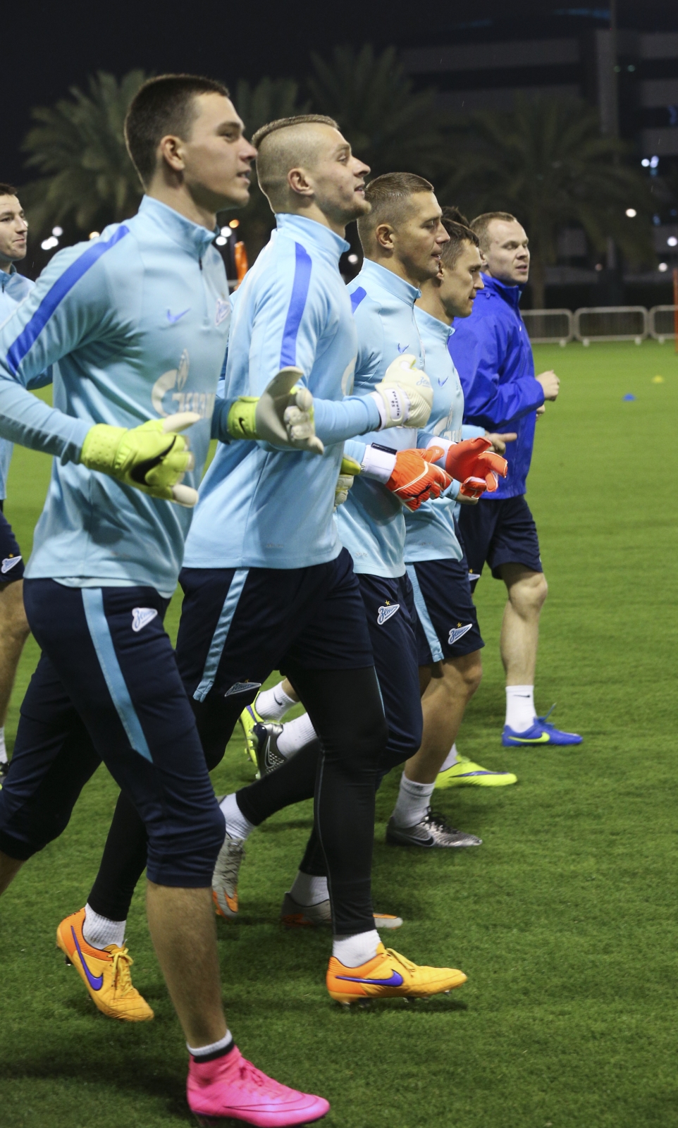 «Газпром»-тренировочные сборы в Дохе: 12 января, вечерняя тренировка