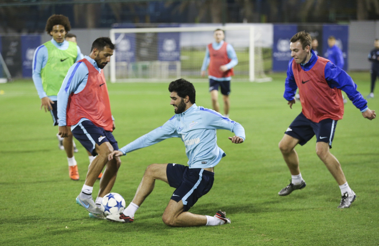 «Газпром»-тренировочные сборы в Дохе: 12 января, вечерняя тренировка