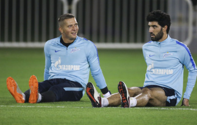 «Газпром»-тренировочные сборы в Дохе: 12 января, вечерняя тренировка