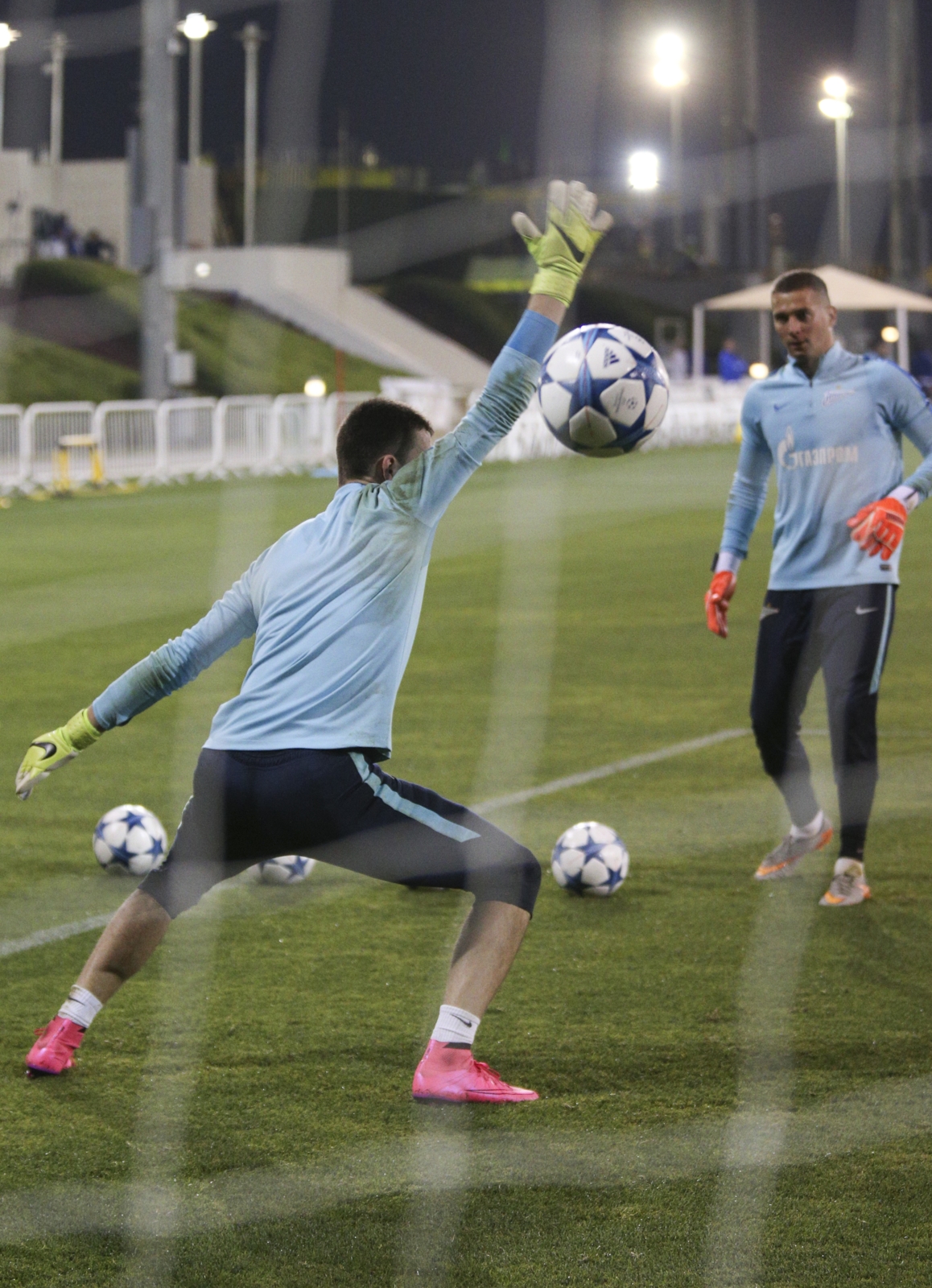 «Газпром»-тренировочные сборы в Дохе: 13 января, вечерняя тренировка