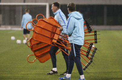 «Газпром»-тренировочные сборы в Дохе: 13 января, вечерняя тренировка