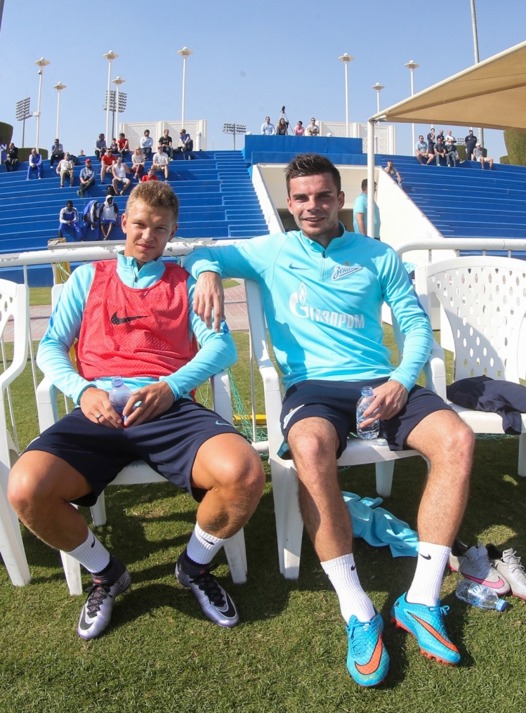 «Газпром»-тренировочные сборы в Дохе: 15 января, утренняя тренировка