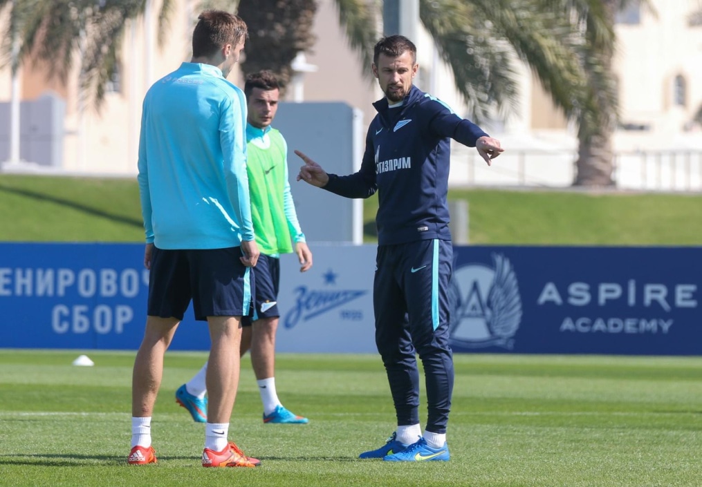 «Газпром»-тренировочные сборы в Дохе: 15 января, утренняя тренировка