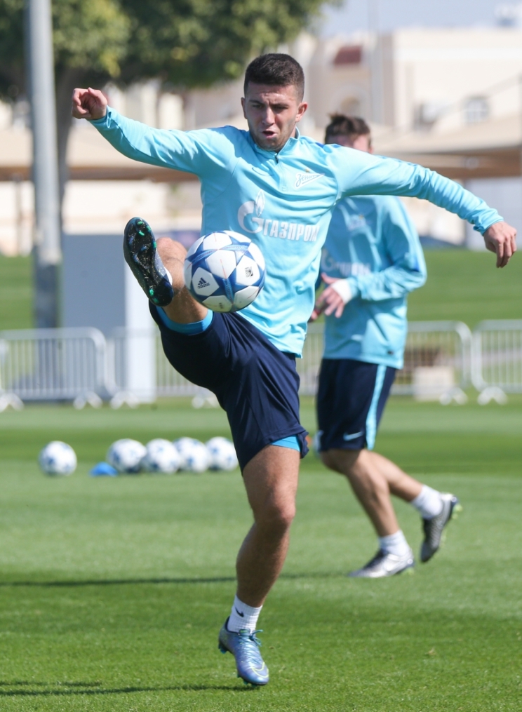 «Газпром»-тренировочные сборы в Дохе: 15 января, утренняя тренировка