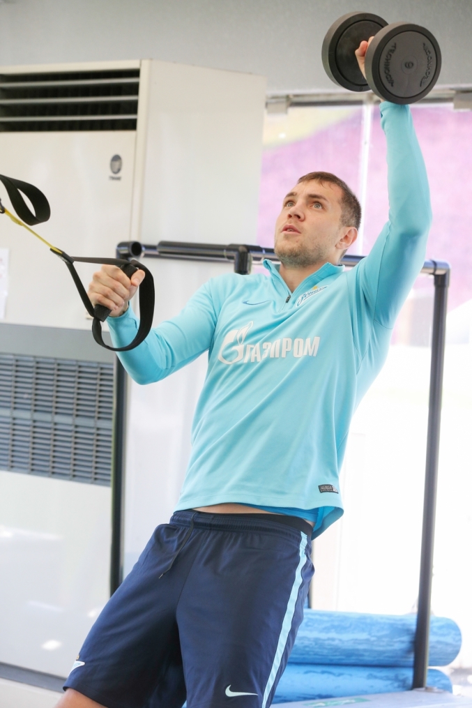 «Газпром»-тренировочные сборы в Дохе: 15 января, утренняя тренировка