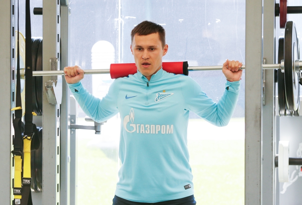 «Газпром»-тренировочные сборы в Дохе: 15 января, утренняя тренировка