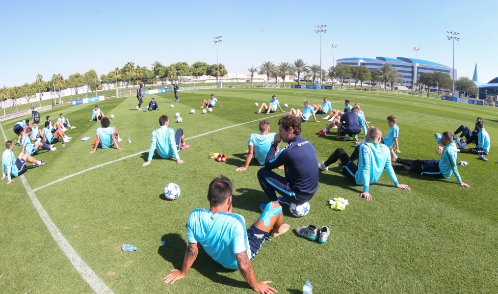 «Газпром»-тренировочные сборы в Дохе: 15 января, утренняя тренировка