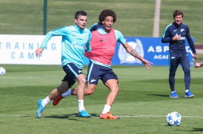 «Газпром»-тренировочные сборы в Дохе: 15 января, утренняя тренировка