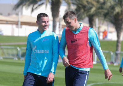 «Газпром»-тренировочные сборы в Дохе: 15 января, утренняя тренировка