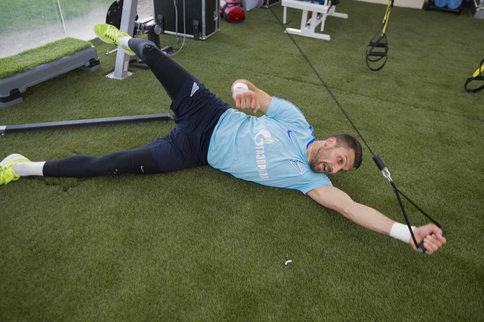 «Газпром»-тренировочные сборы в Дохе: 15 января, вечерняя тренировка