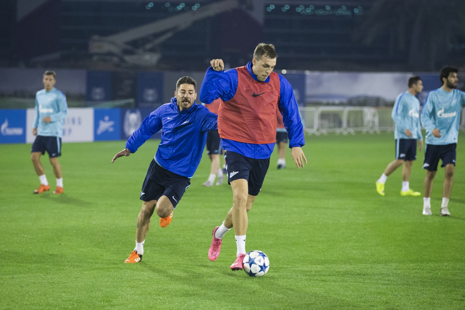 «Газпром»-тренировочные сборы в Дохе: 15 января, вечерняя тренировка