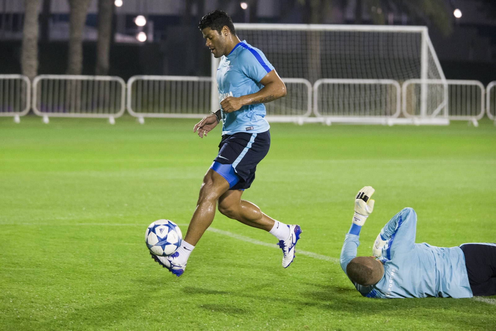 «Газпром»-тренировочные сборы в Дохе: 15 января, вечерняя тренировка