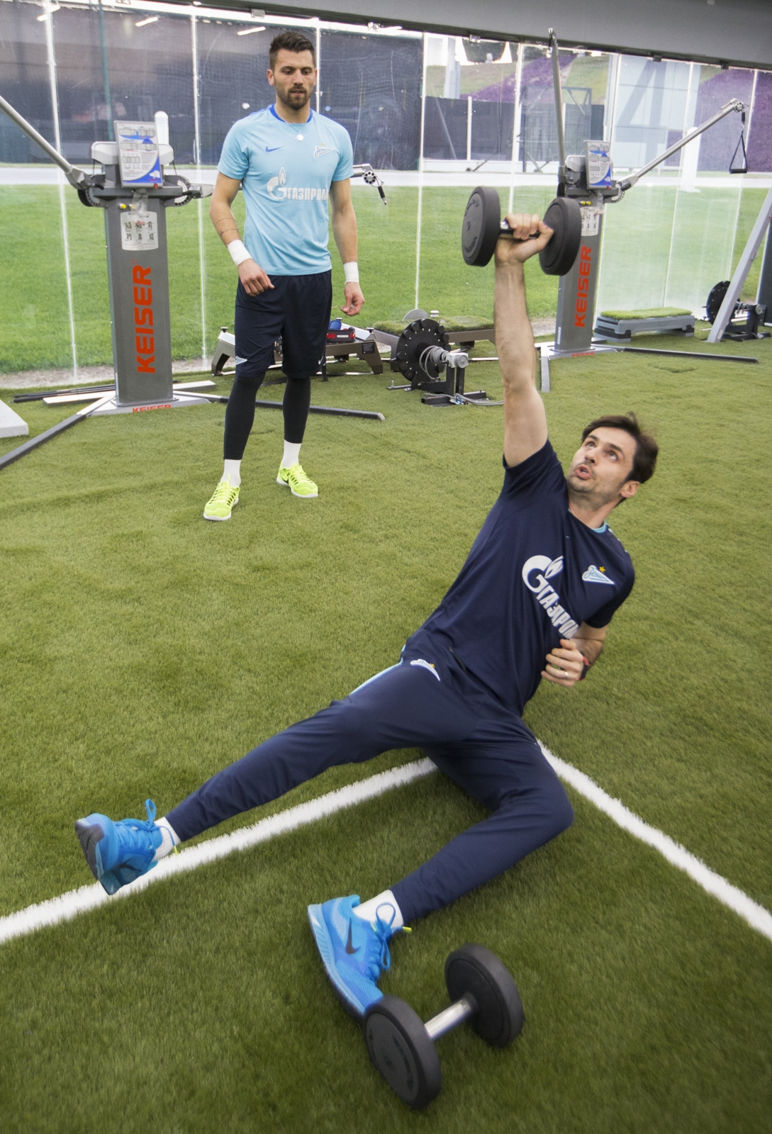 «Газпром»-тренировочные сборы в Дохе: 15 января, вечерняя тренировка