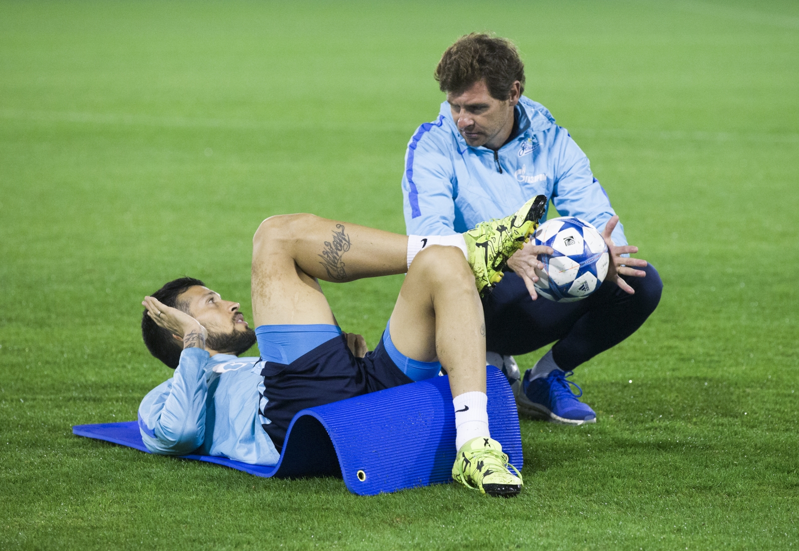 «Газпром»-тренировочные сборы в Дохе: 15 января, вечерняя тренировка