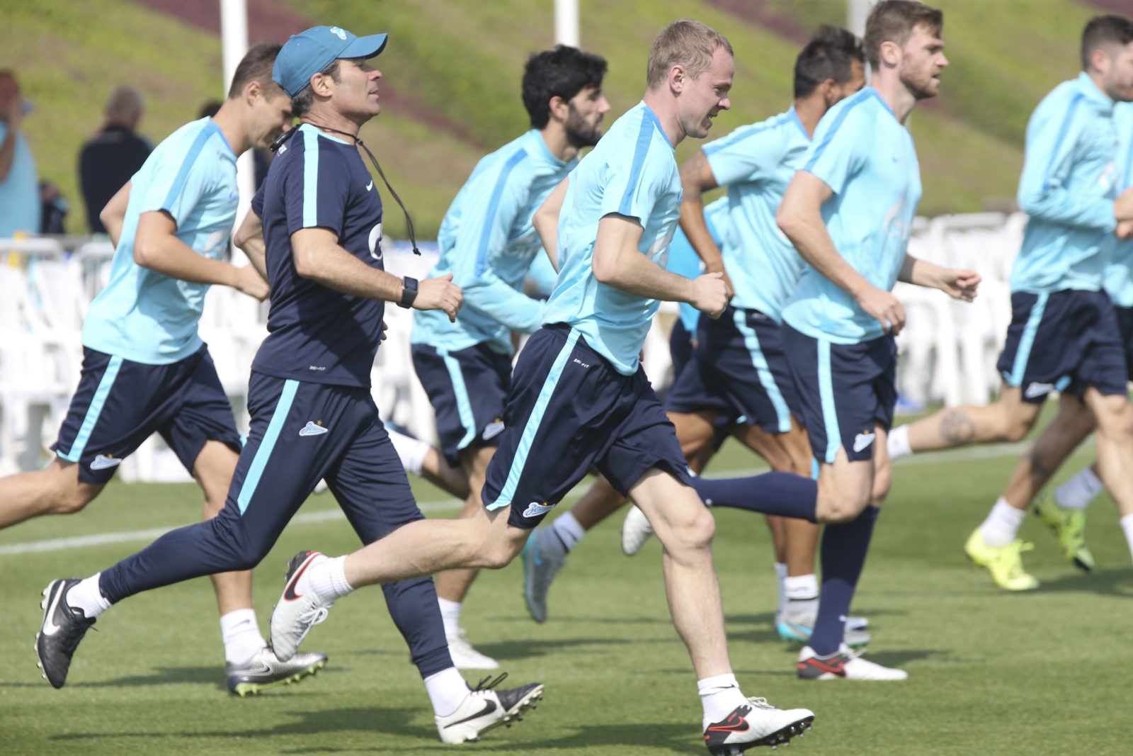 «Газпром»-тренировочные сборы в Дохе: 17 января, утренняя тренировка