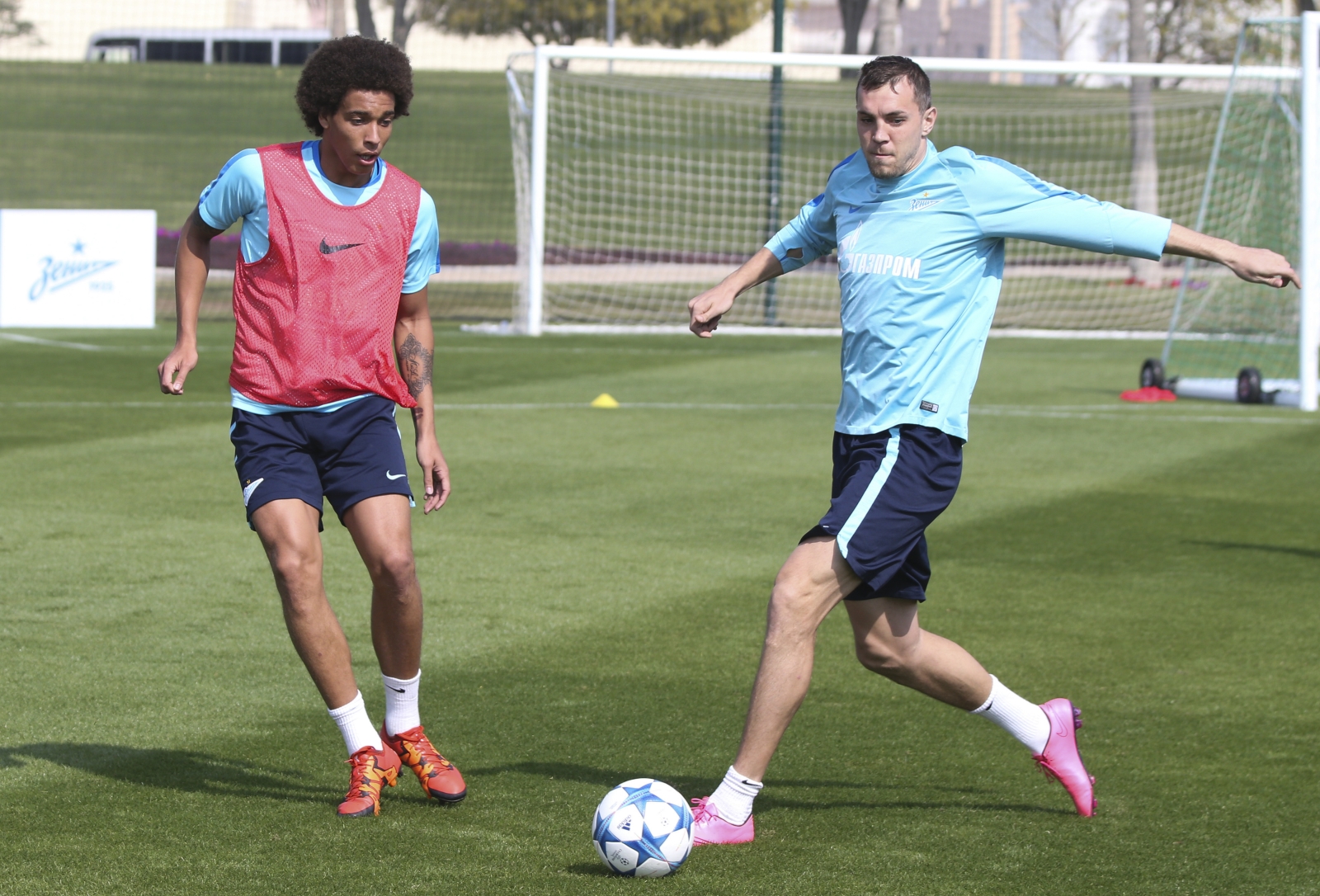 «Газпром»-тренировочные сборы в Дохе: 17 января, утренняя тренировка