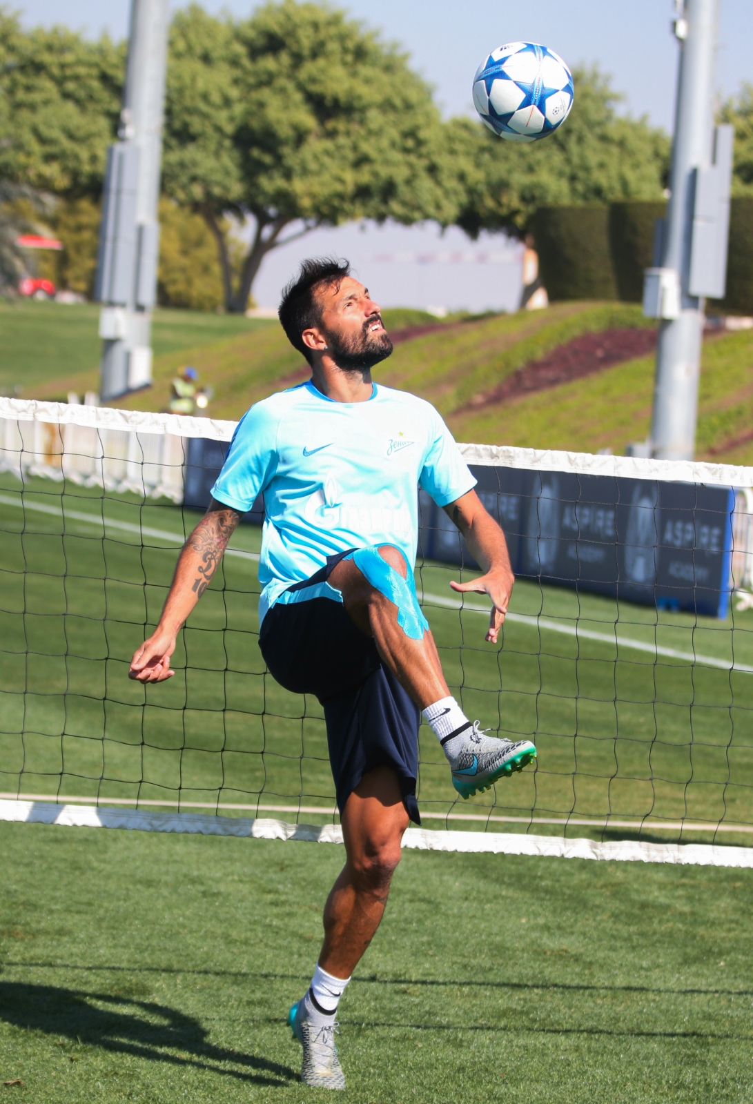 «Газпром»-тренировочные сборы в Дохе: 18 января, утренняя тренировка