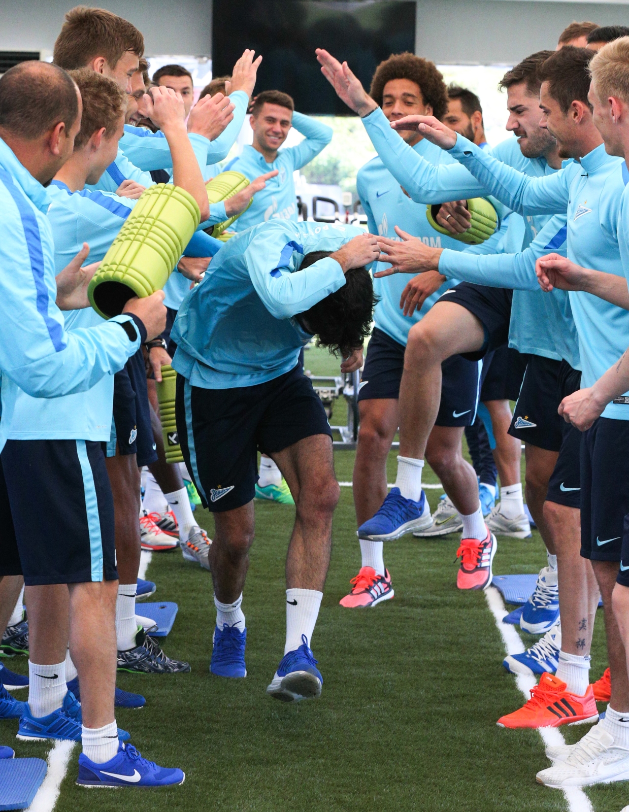 «Газпром»-тренировочные сборы в Дохе: 18 января, утренняя тренировка