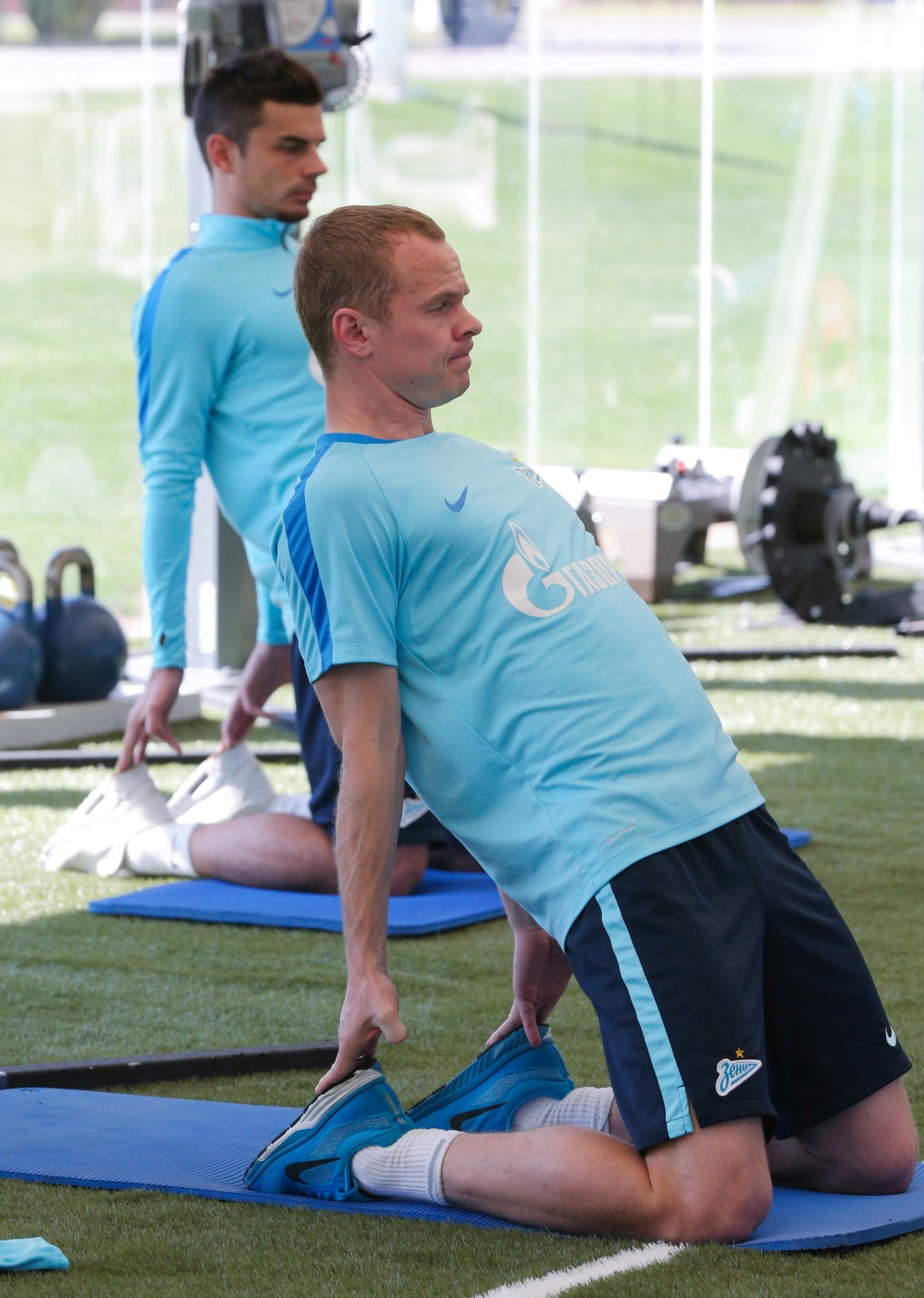 «Газпром»-тренировочные сборы в Дохе: 18 января, утренняя тренировка