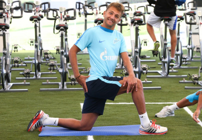 «Газпром»-тренировочные сборы в Дохе: 18 января, утренняя тренировка