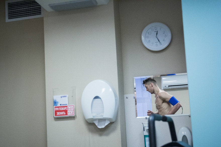 Центровой БК «Зенит» Каспарс Берзиньш прошел медицинский осмотр в ММЦ «СОГАЗ»