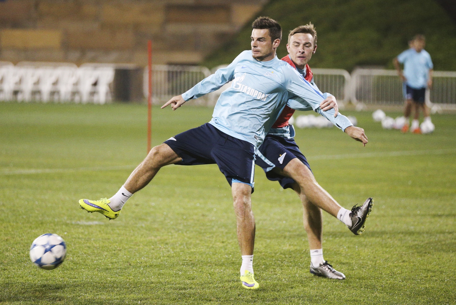 «Газпром»-тренировочные сборы в Дохе: 19 января, вечерняя тренировка