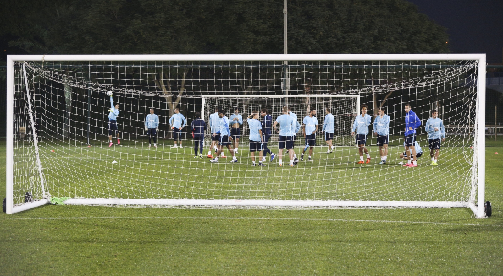 «Газпром»-тренировочные сборы в Дохе: 19 января, вечерняя тренировка