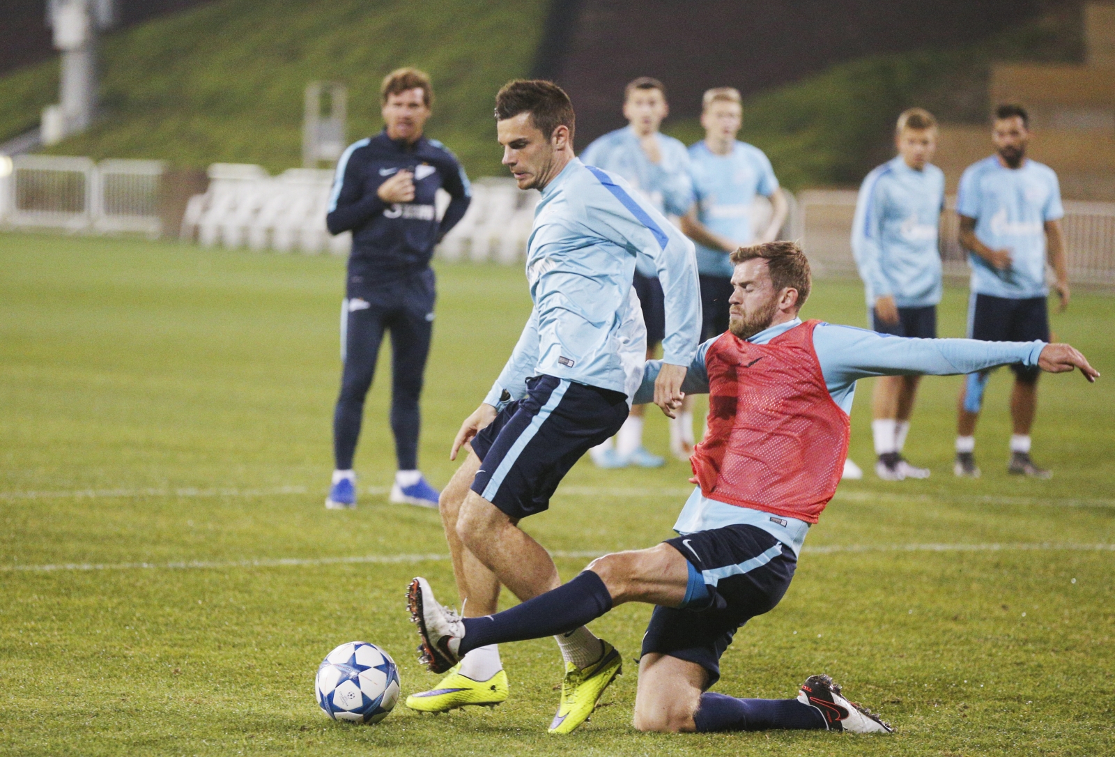 «Газпром»-тренировочные сборы в Дохе: 19 января, вечерняя тренировка