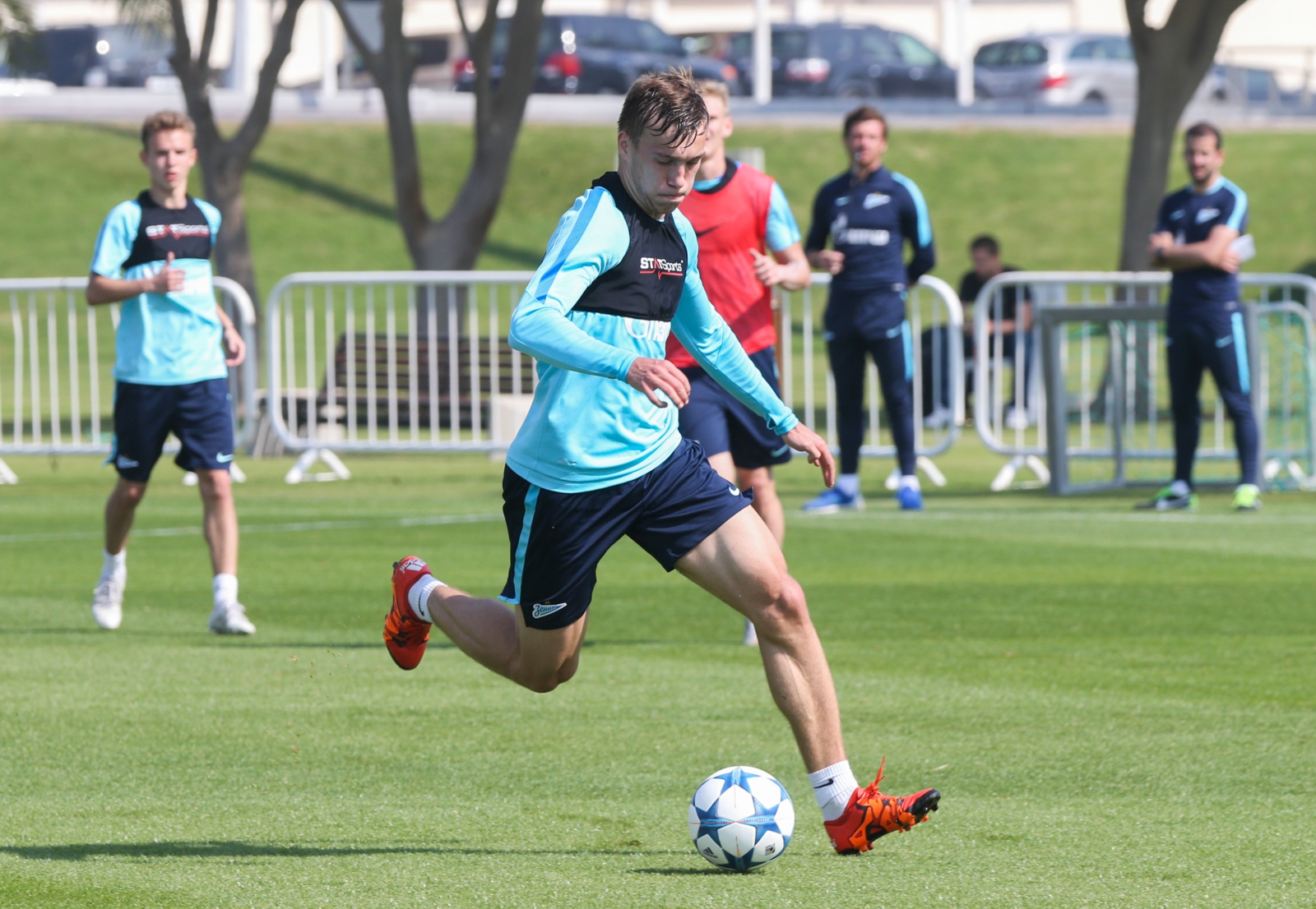 «Газпром»-тренировочные сборы в Дохе: 20 января, утренняя тренировка