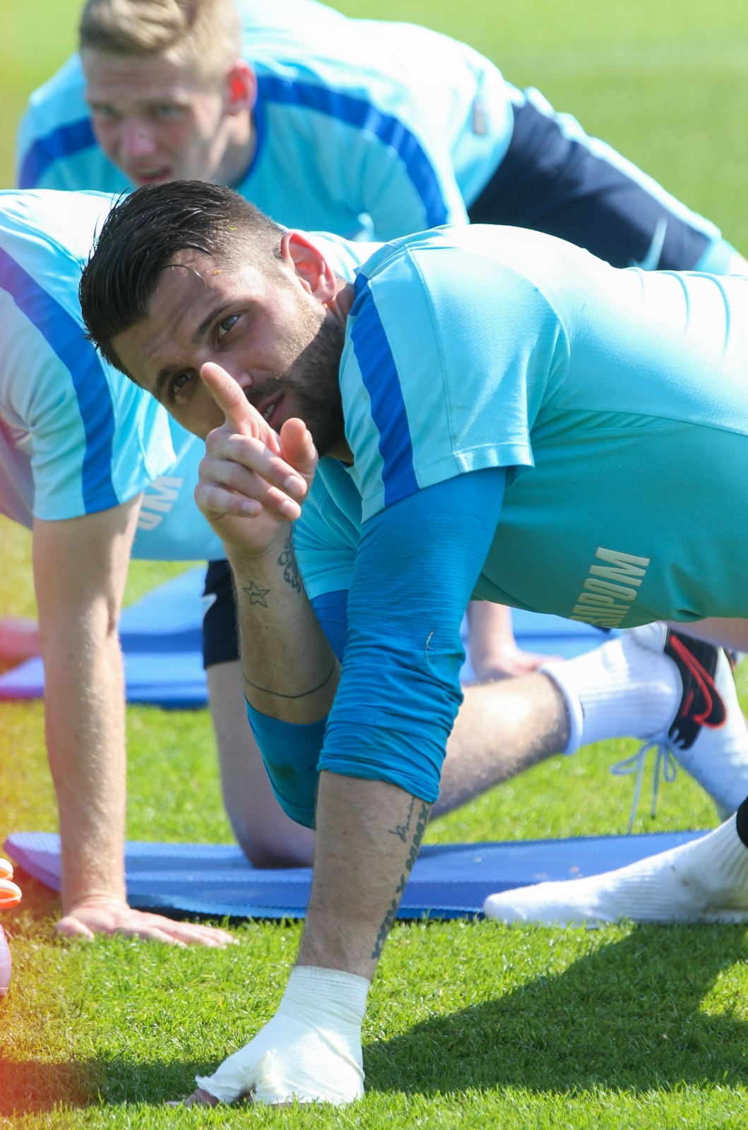 «Газпром»-тренировочные сборы в Дохе: 20 января, утренняя тренировка