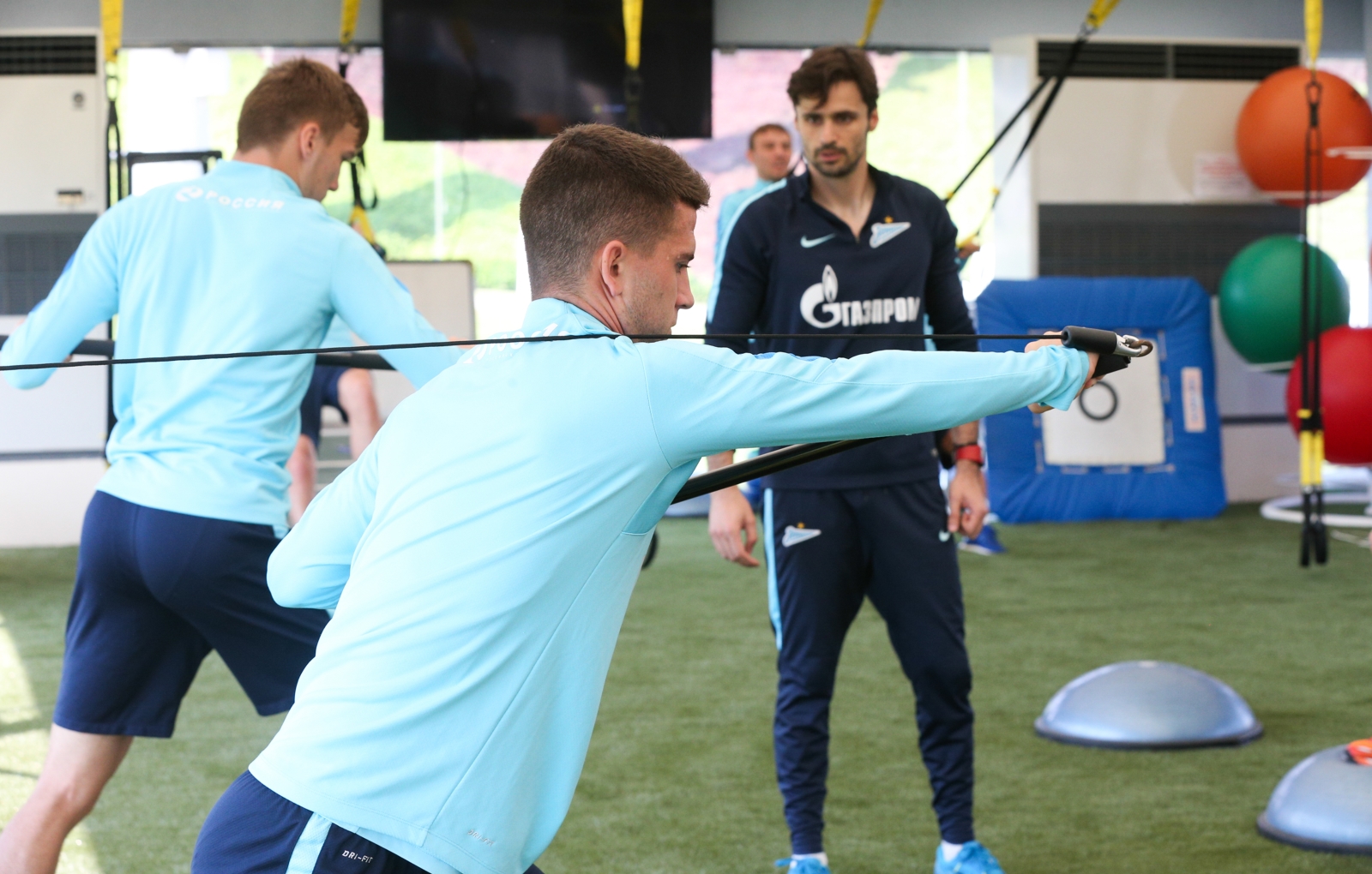 «Газпром»-тренировочные сборы в Дохе: 20 января, утренняя тренировка