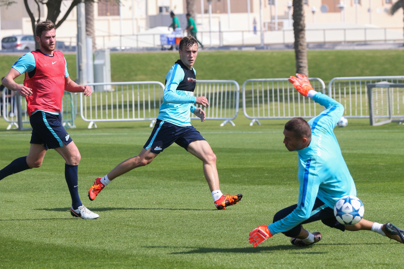 «Газпром»-тренировочные сборы в Дохе: 20 января, утренняя тренировка