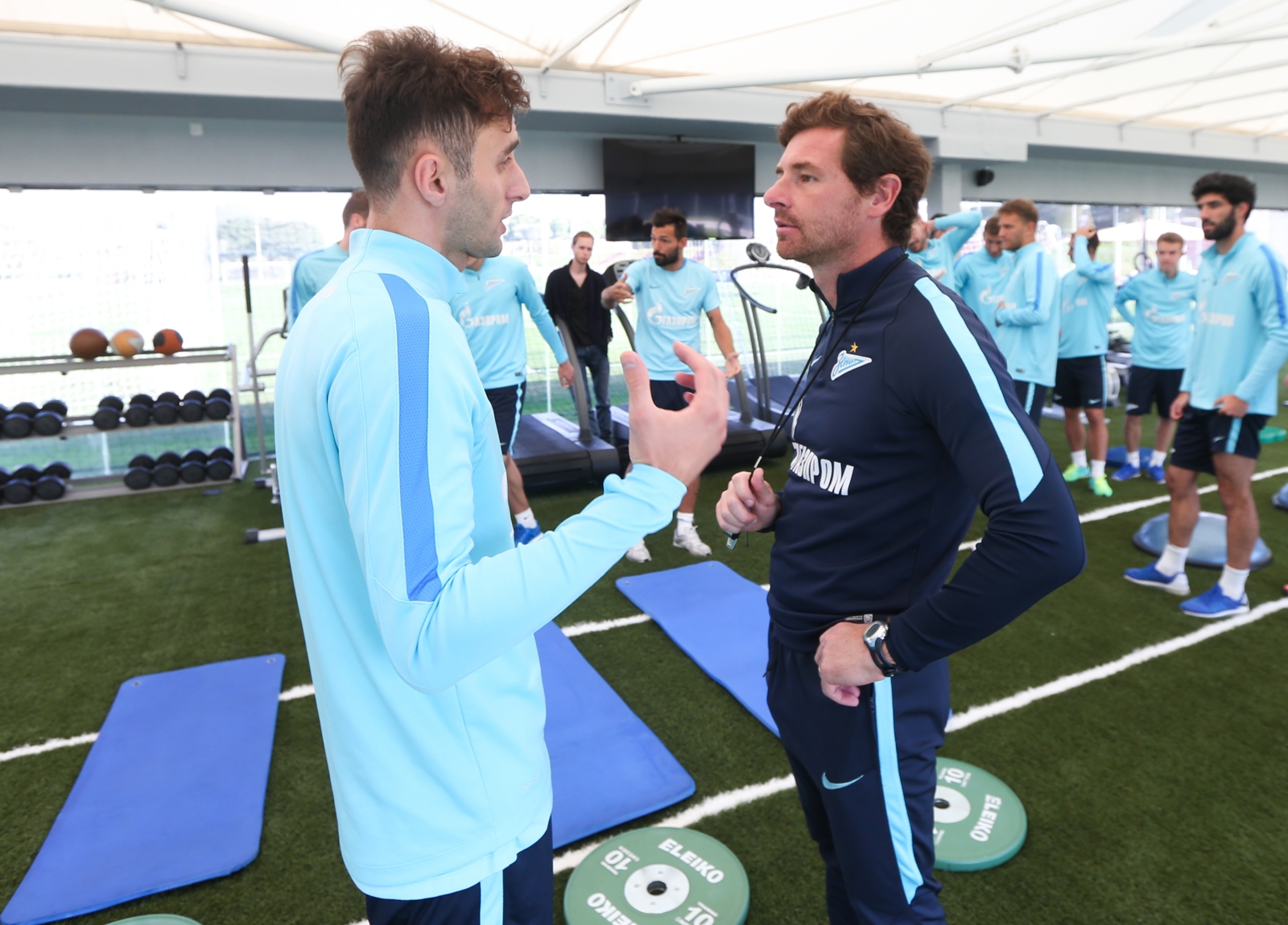 «Газпром»-тренировочные сборы в Дохе: 20 января, утренняя тренировка