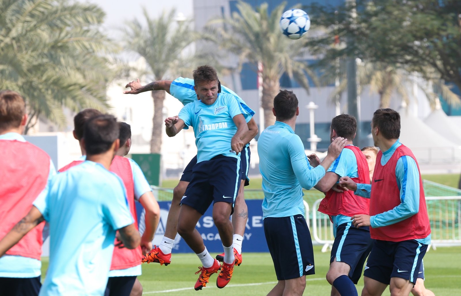 «Газпром»-тренировочные сборы в Дохе: 21 января, утренняя тренировка
