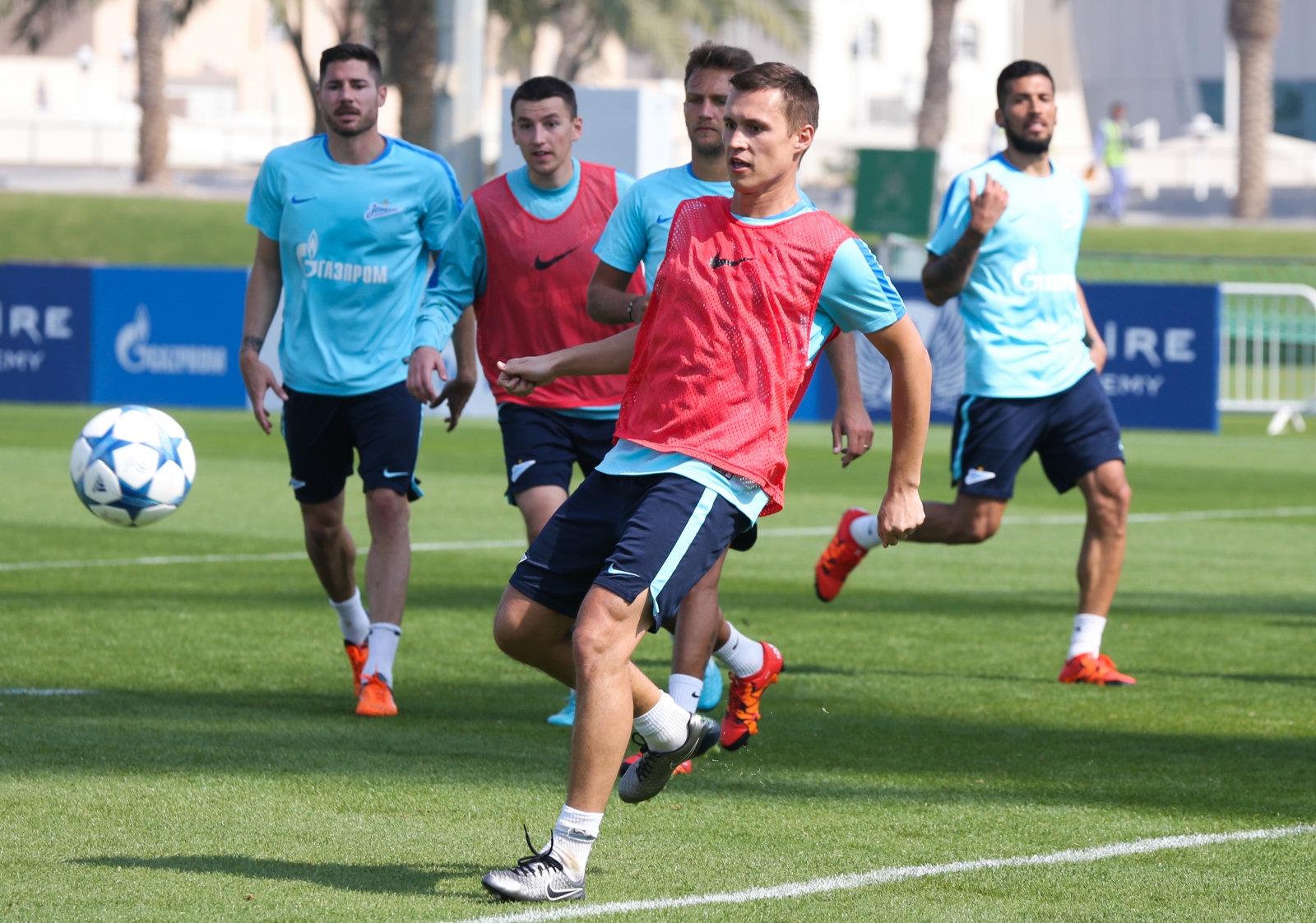 «Газпром»-тренировочные сборы в Дохе: 21 января, утренняя тренировка
