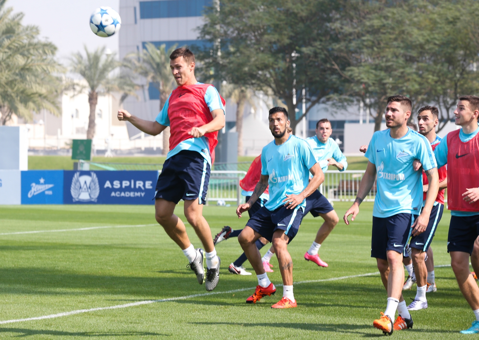 «Газпром»-тренировочные сборы в Дохе: 21 января, утренняя тренировка