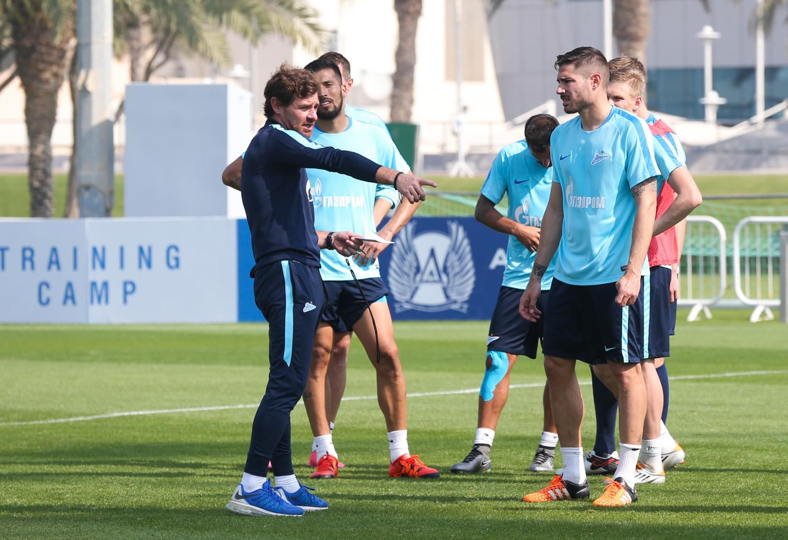 «Газпром»-тренировочные сборы в Дохе: 21 января, утренняя тренировка